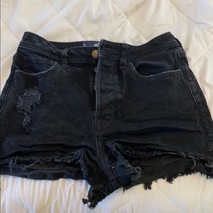 Black Hollister Mom Shorts